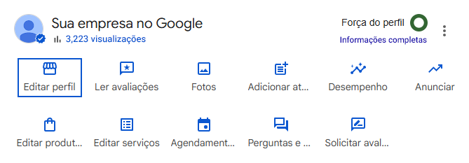 opção-de-editar-perfil-google-meu-negocio botao de editar perfil para alterar horario de funcionamento no google