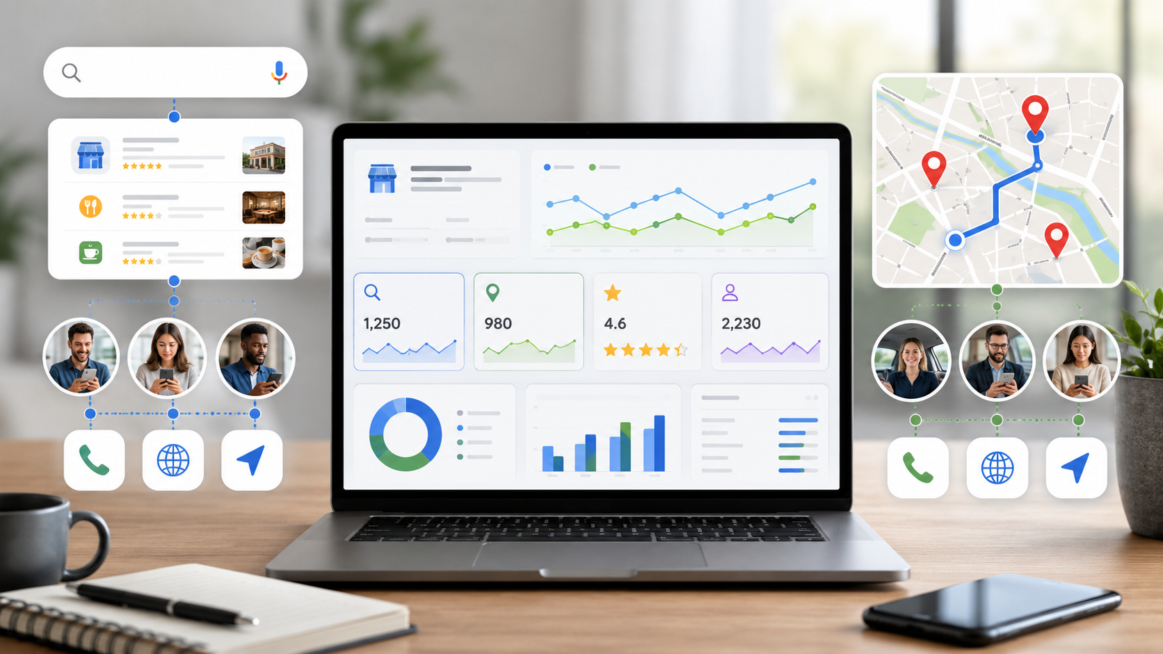 Quais dados analisar no Google Business Profile