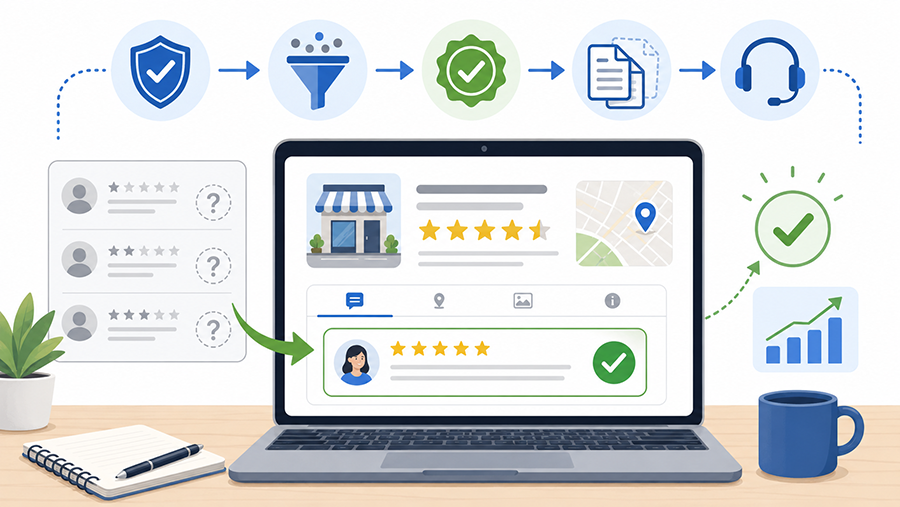 avaliações do Google que não aparecem