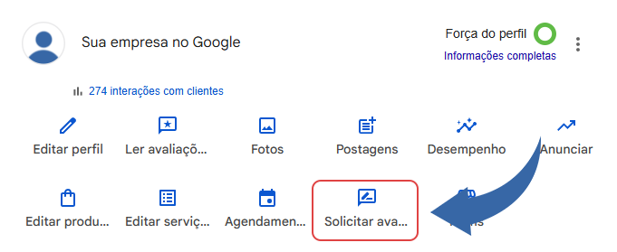 solicitar avaliações